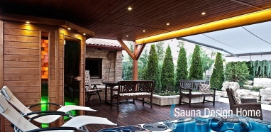 Wellness kert masszázsmedencével Wellness kert masszázsmedencével