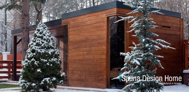 Modern finn és infra szaunaház egyben Modern finn és infra szaunaház egyben