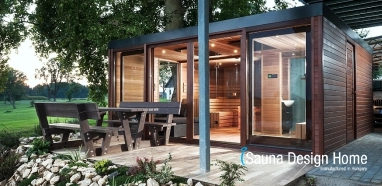 Egyedi szaunaház komfort fűtésel